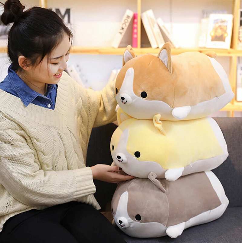 

1pc Soft Corgi Dog Plush Toy Stuffed Animal Pillow Lovely Cartoon Gift for Kids Kawaii Valentine Present for Girls