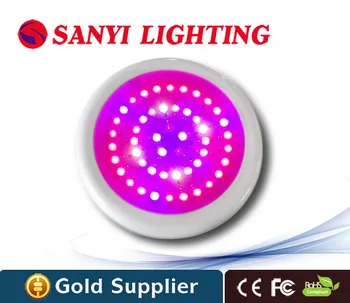 

90 watt ufo led grow light greenhouse 30x3w full spectrum for indoor grow tent using free shipping to Russia