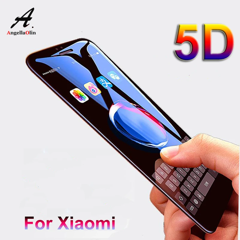 5D защита экрана закаленное стекло для Xiaomi Redmi 5 Plus Pro Note 4X Y1 lite A1 Mi 6 8 6X 5X 5A полное