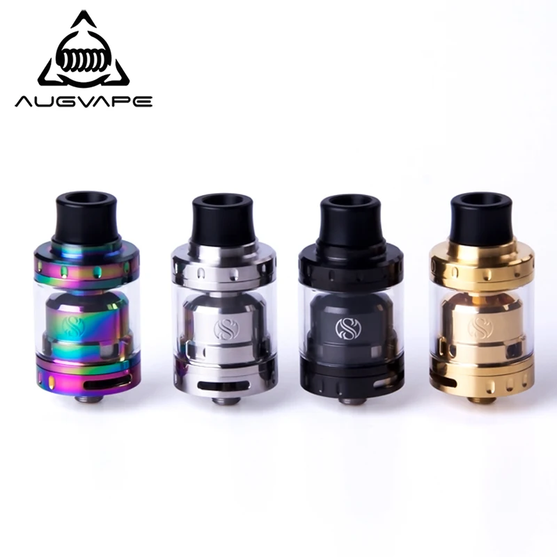 Augvape Merlin мини распылитель 24 мм 2 мл с одной/двойной катушкой RTA двойным воздушным