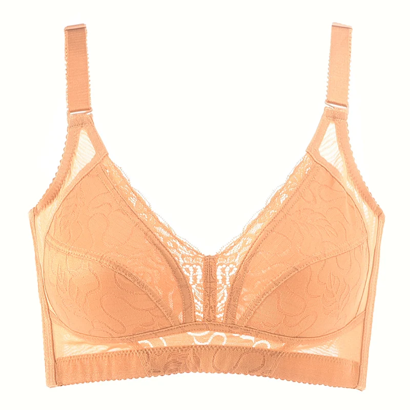 Women Soft Cotton Bra bralette Plus Size Ultrathin Full Cup Bras ...