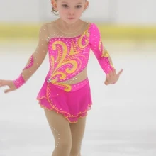 Профессиональные платье для катание на коньках для девочек с Изящным дизайном бренд катание на коньках платье DR 2619