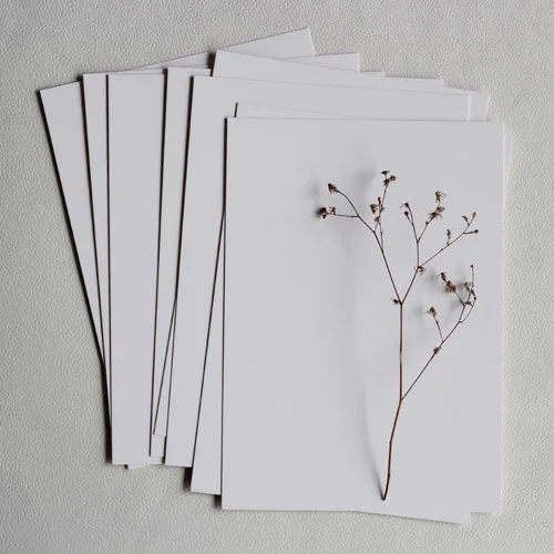 

DIY Freehand Drawing Created Card Paper Writing 350g White Message Card Product Dimensions 21X15cm Pack of 10 Pieces