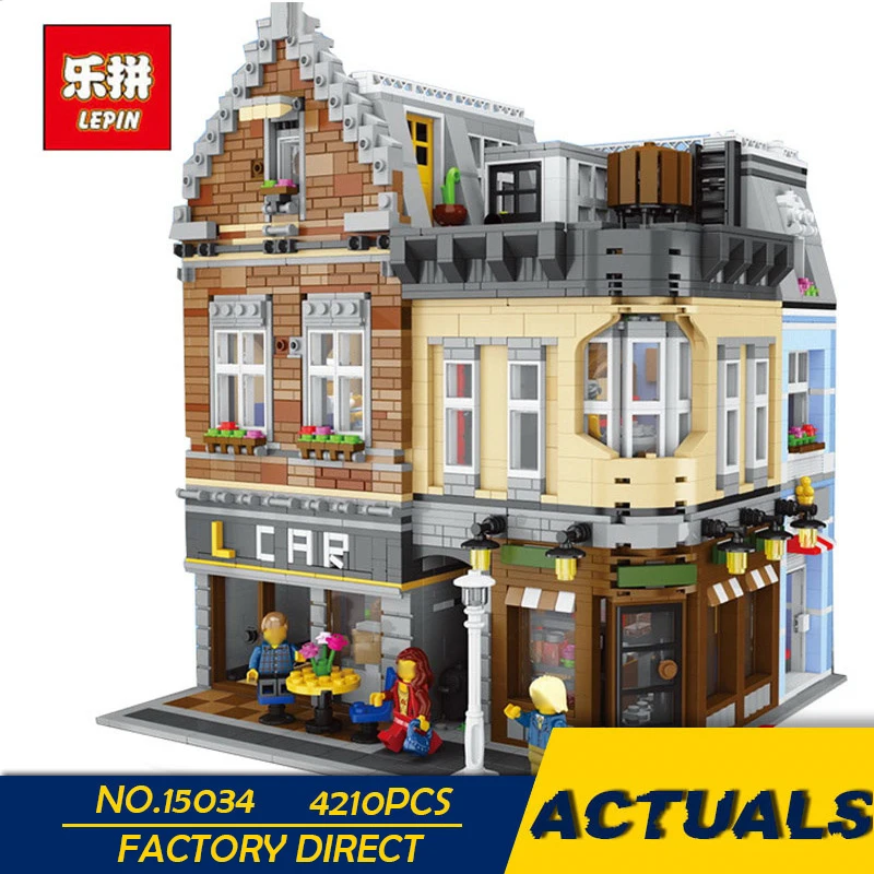 

LEPIN 15034 4210Pcs MOC Series The New Building City Set Building Blocks Bricks Educational Toys Model As Boy`s Gifts