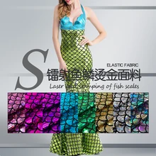 1*1,5 м, блестящие голограммы, спандекс, принт русалки, купальник, рыбья чешуя, ткань, эластичная ткань, купальник для танцоров