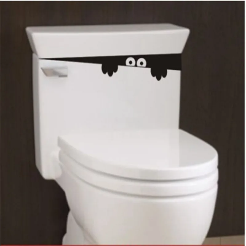 

Funny Toilet Sticker Seat Bathroom Wall Car Decal Sticker Vinyl Art Mural Novelty Creative Art Wall Sticker QB891904