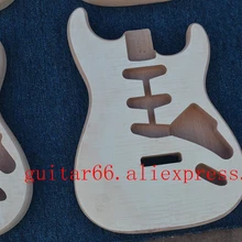 Новая одноволновая электрогитара, один шт, корпус из красного дерева без краски, клен, Топ BJ-128