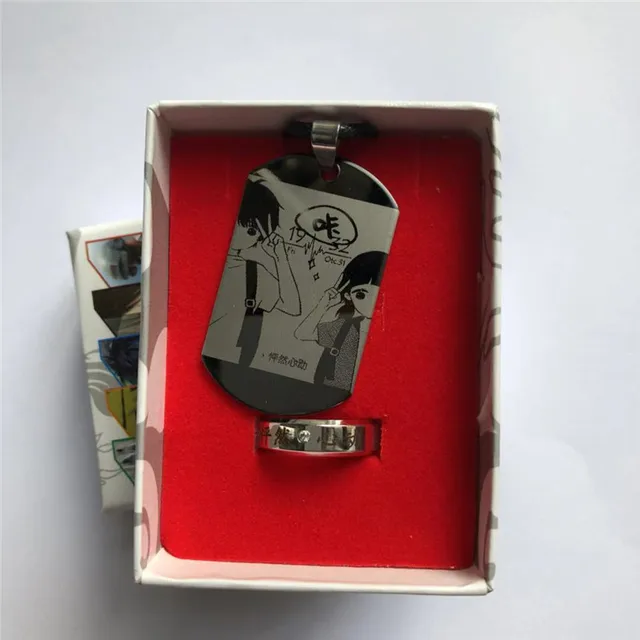 Naruto One Piece Attack On Titan Tokyo Ghoul Dragon Ball Anime Necklace Ring Set Stainless Steel Army Card Set Model Accessories Action Toy Figures Aliexpress