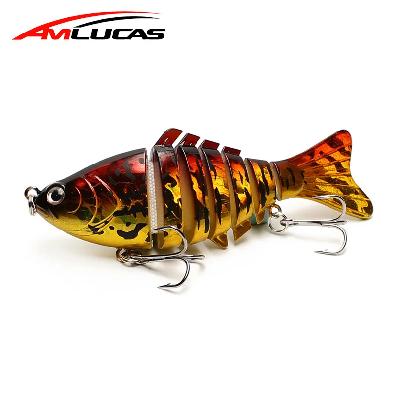 Amlucas Качество рыболовные Реалистичная приманка 6 шарнирные разделы Swimbait 10 см 15 9 г
