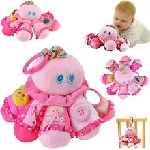 Hot sell Animal Handbells Musical Developmental Toy Bed Bells Kids Baby Soft Toys Rattle