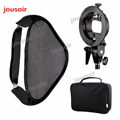 Godox 40x40 см Софтбокс диффузор с S-образным кронштейном держатель Bowens для вспышки