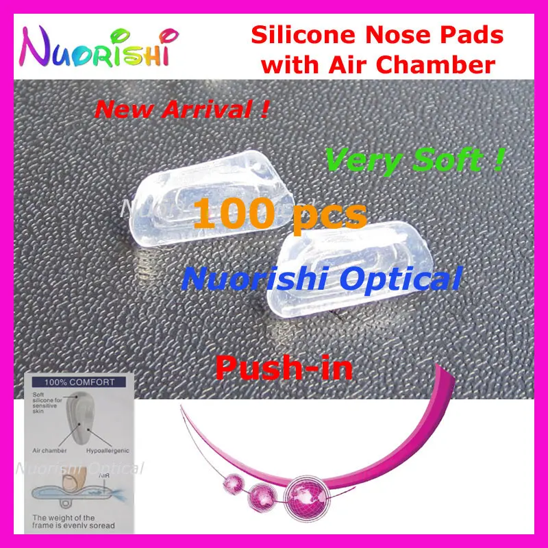 100 шт. силиконовые насадки для очков 14 мм|silicone nose pads|nose pad air |