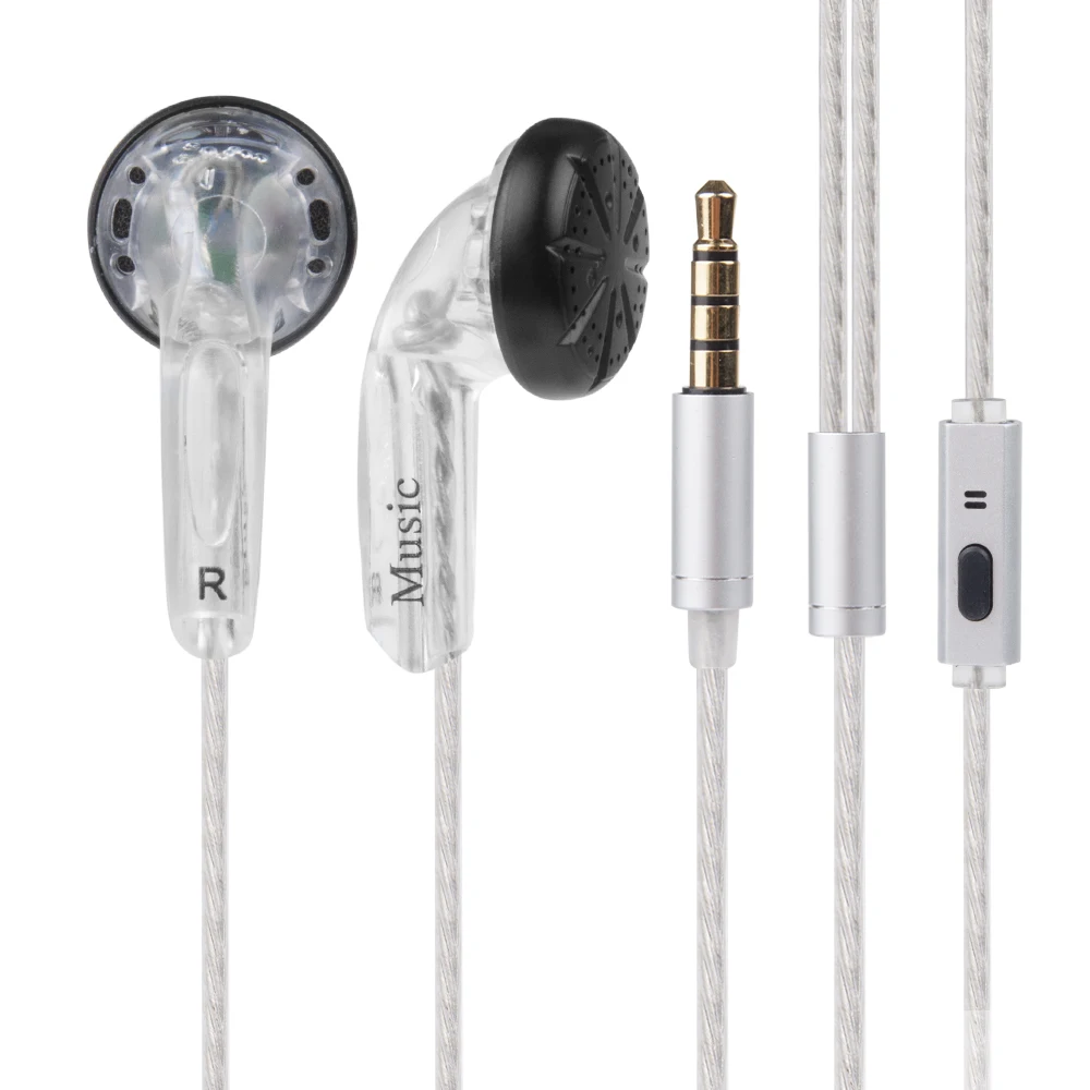 Wooeasy EMXs 500 наушники вкладыши с плоской головкой HiFi бас DJ тяжелым басом качество