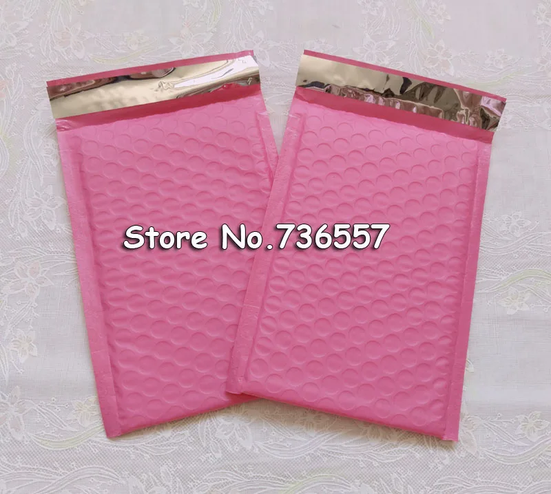 

[20pcs] Pink 220X350MM 8.66"*13.78" Usable space Poly bubble Mailer envelopes padded Mailing Bag Self Sealing