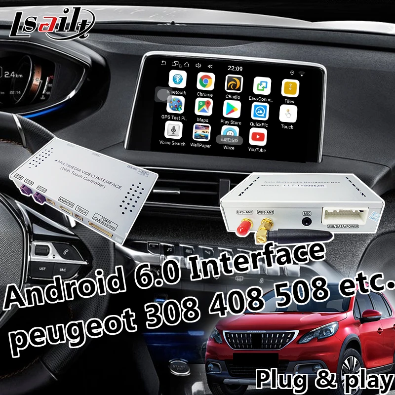 Android 6 0 Mobile phone miracast Android Navigation Video Interface for 2014 2017 Citroen C4 C5