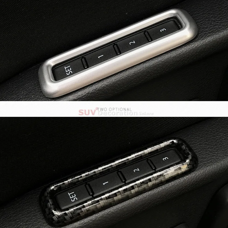 

Car-Styling !! ABS Accessories Interior Car Seat Memory Button Frame Cover Trim 1pcs fit for Skoda Kodiaq 2017-2018