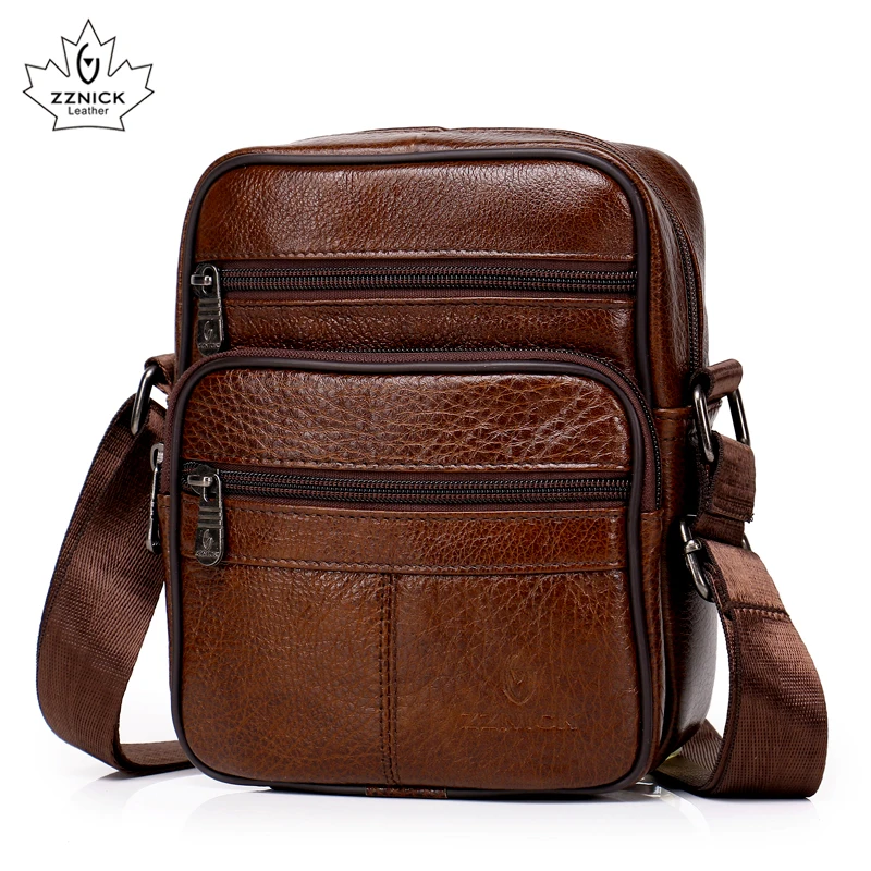 جلد طبيعي Crossbody الرجال حقيبة ساعي حار بيع الذكور رجل صغير رفرف الأزياء حقائب كتف الرجال السفر حقائب جديدة ZZICK جلد طبيعي Crossbody الرجال حقيبة ساعي حار بيع الذكور رجل صغير رفرف الأزياء حقائب كتف الرجال السفر حقائب جديدة ZZICK