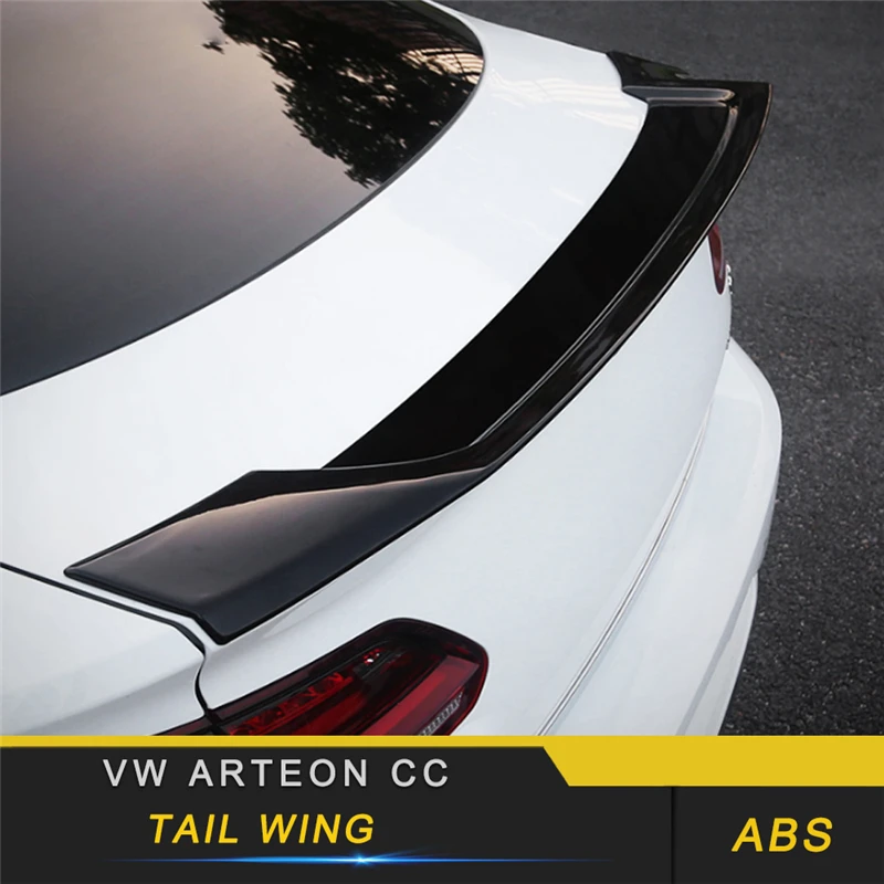 

For VW Volkswagen Arteon 2019 Car Styling Rear Trunk Spoiler Lip Tail Wing Trim Cover Frame Sticker Exterior Accessory