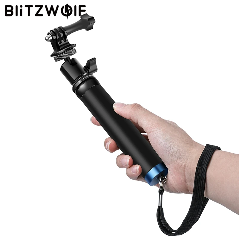 

BlitzWolf BW-BS0 Waterpoof Selfie Stick Extendable Monopod for GoPro Hero 7 6 5 1/4' Action Sports Camera Skiing Diving Cycling