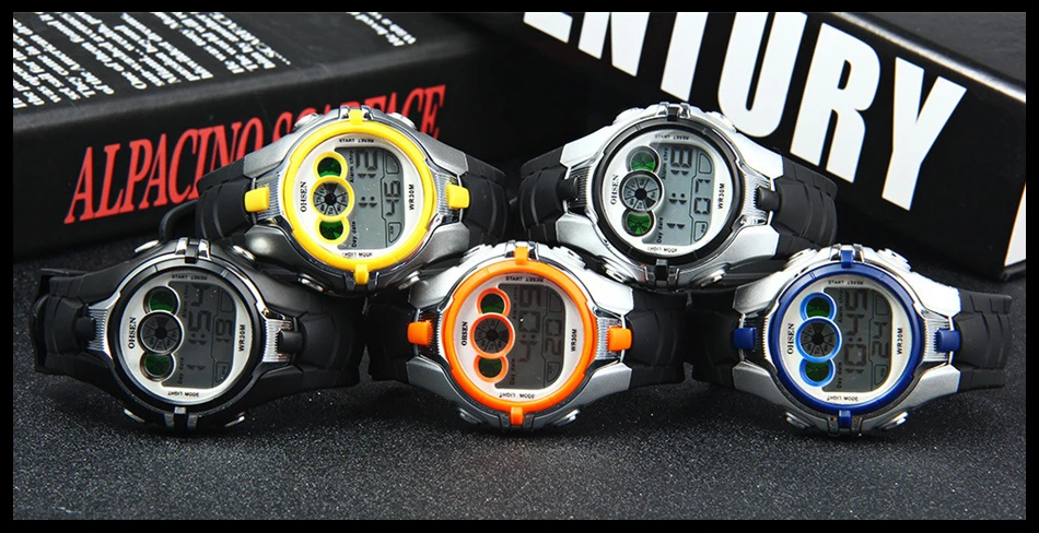 OHSEN Boys Kids Children Quartz Sport Watch Alarm Date Chronograph Watches LED Back Light Waterproof Wristwatch Student Clock (31)