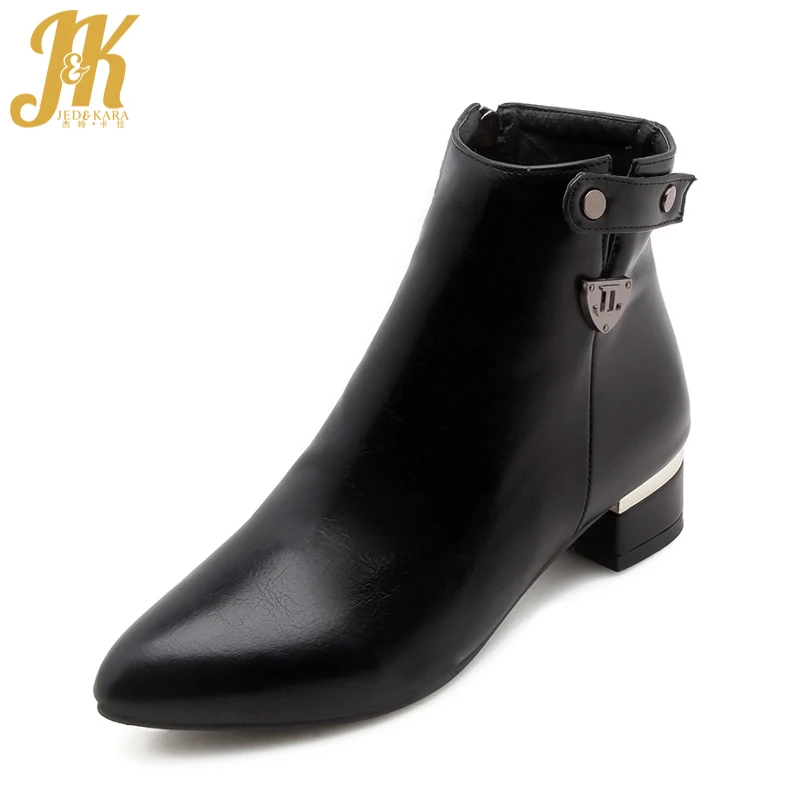 high neck leather boots