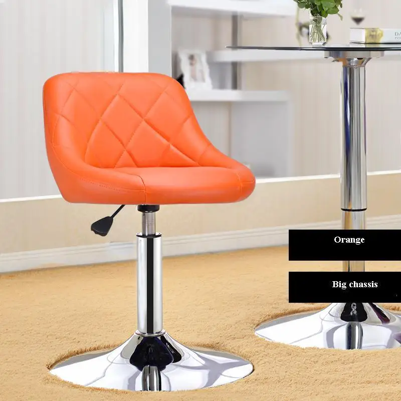 

garden chair living room computer chair lifting black stool red color orange color for sellection