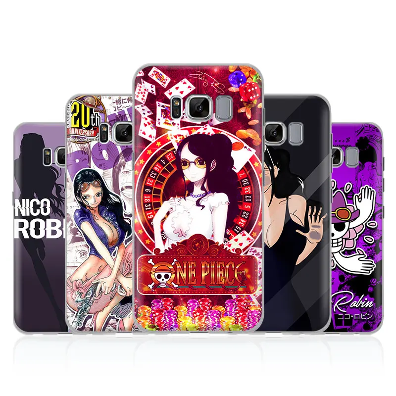 

One Piece Nico Robin Phone Case Cover Shell For Samsung Galaxy S4 S5 S6 S7 Edge S8 S9 Plus Note 8 2 3 4 5 A5 A7 J5 2016 J7 2017