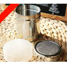 Сито из нержавеющей стали сахарной пудре торт фонтан приправ латте сахара банок M1246