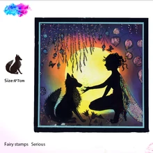 Fada fox Transparente Selos Claras para DIY Fazer Scrapbooking/Cartão/Natal Dos Miúdos do Divertimento Decoração Suprimentos(China)