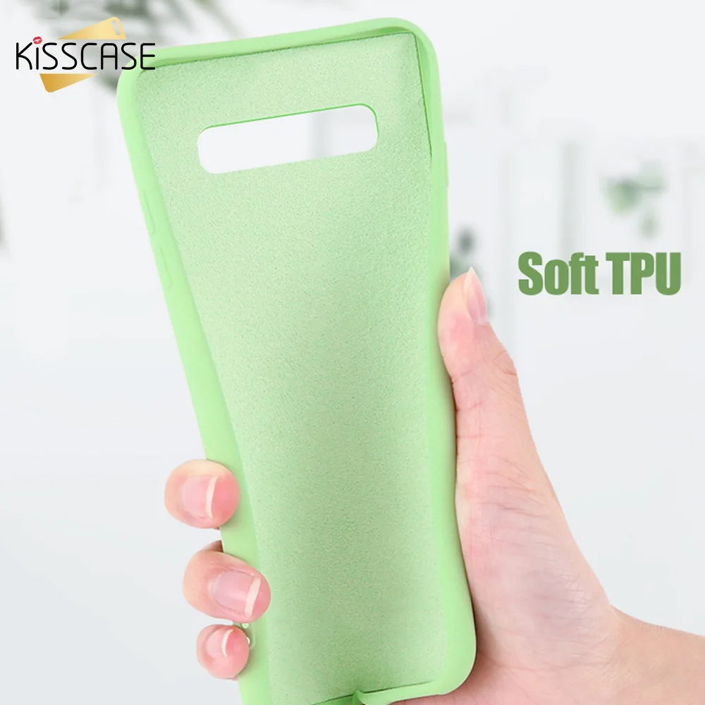 Мягкий Жидкий чехол KIsscase для Samsung Galaxy S8 S9 S10 Lite Plus A50 A70 A30 M20 M30 J730 Note 9 A7 2018