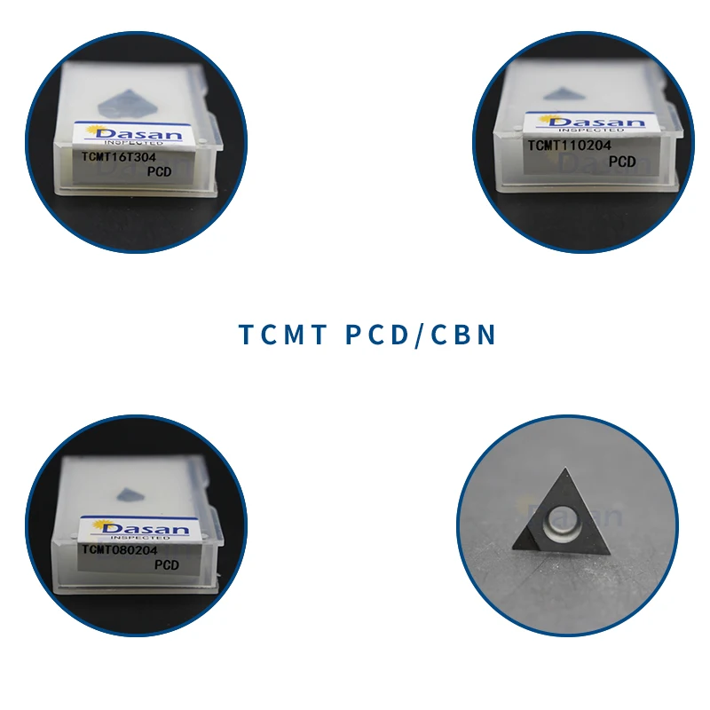 1 шт. TCMT090204 TCMT16T304 TCMT110204 PCD CBN поворотные вставки алмазный инструмент высокая твердость режущее лезвие для токарного станка с ЧПУ