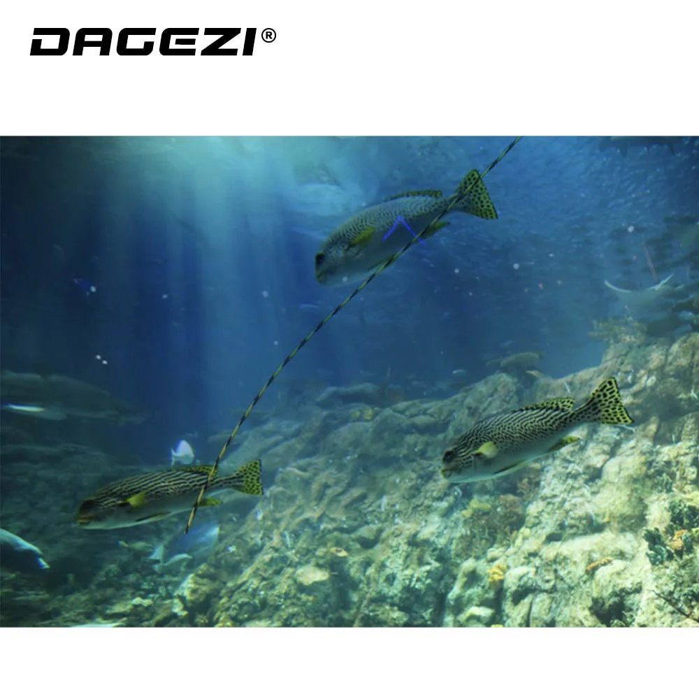 Плетеная рыболовная леска DAGEZI 100 м 4 пряди 25 30 40 50 80 фунтов 110yds сверхпрочная