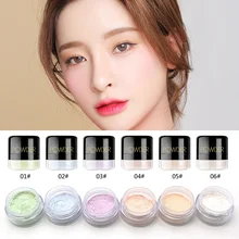 6 цветов рассыпчатая пудра прозрачный макияж финишная пудра Водонепроницаемая косметическая пудра для лица отделка Установка с слоеной SQ85