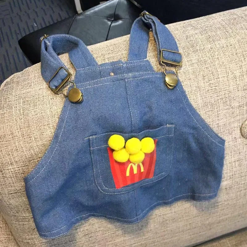 

Denim French Bulldog Dress Summer Jean Dog Clothes Dresses for Small Dogs Shih Tzu Maltese Clothing Puppy Cat Skirt Pets Costume