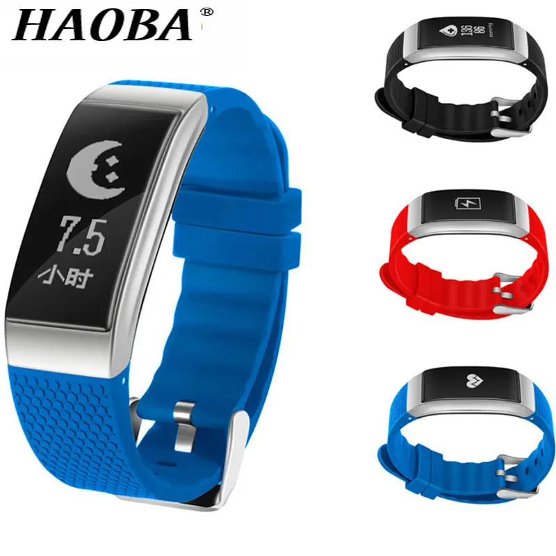 

HAOBA Smart Bracelet Waterproof IP68 ECG Heart Rate Blood Pressure Sleep Monitoring Pedometer Fitness Bluetooth Wristband