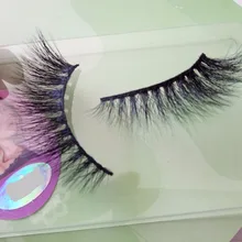 Накладные ресницы из натурального меха норки ручной работы, накладные ресницы из искусственного меха FLC-01