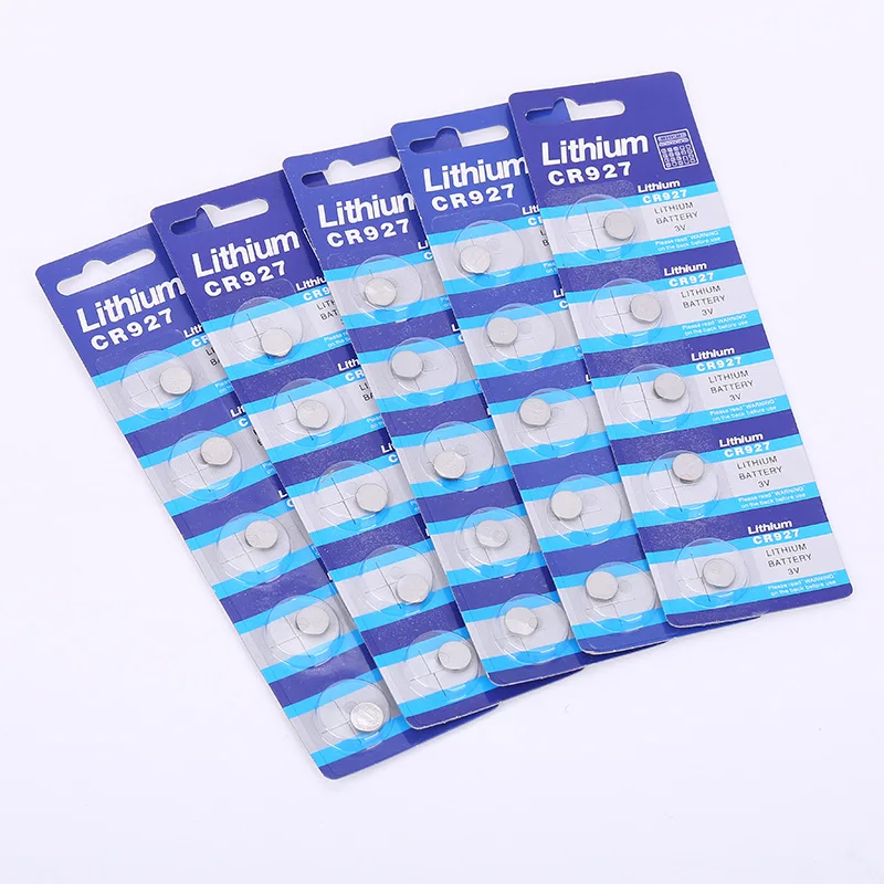 

GTF 25PCS CR927 card button battery lithium battery 3V bicycle fittings gas mouth lamp remote control battery