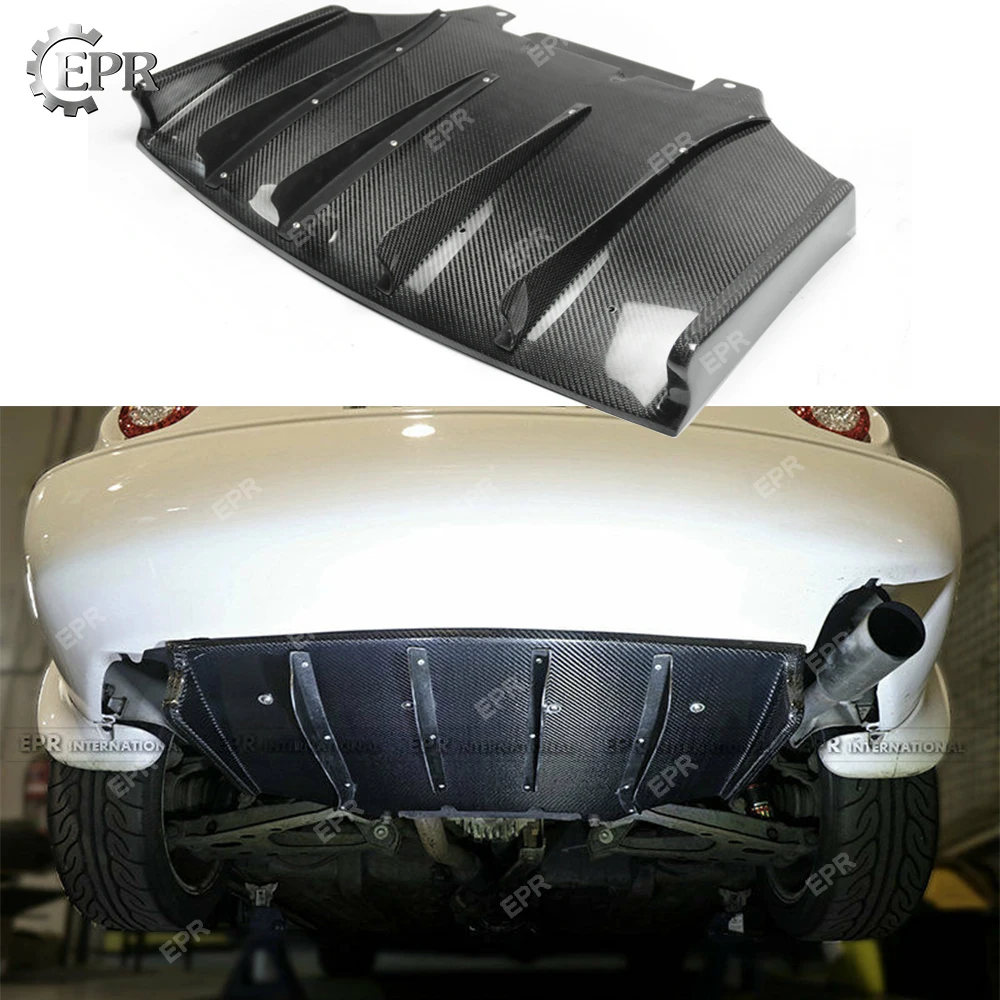 

For Mazda MX5 NA Roadster Miata JS Style Rear Under Diffuser with Fin Tuning Part Trim For MX5 NA Miata Carbon Fiber JS Diffuser
