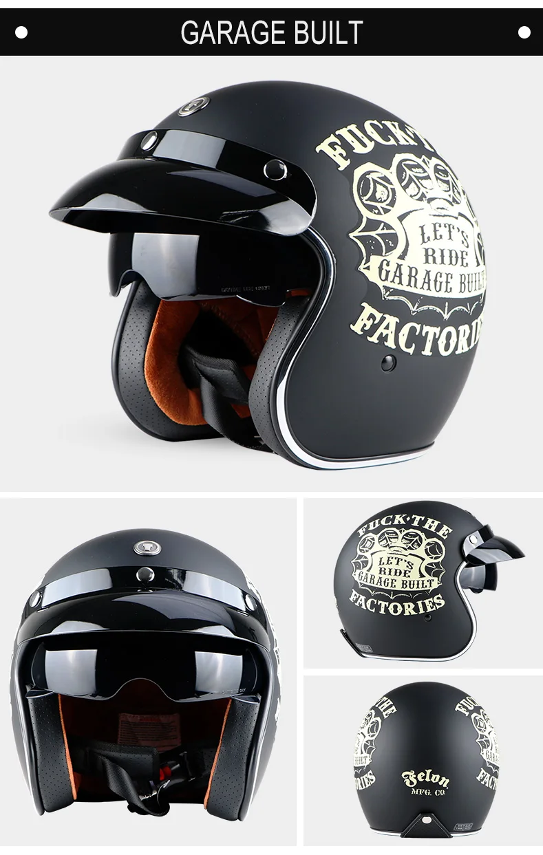 Bluetooth moto rcycle шлем винтажный с открытым лицом 3/4 шлем внутренний козырек moto cross jet Ретро мотоциклетный шлем T57