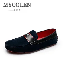 MYCOLEN/винтажные мужские лоферы из натуральной кожи; повседневная обувь для вождения; мужские мокасины Gommino; брендовая мужская обувь; zapatos de hombre