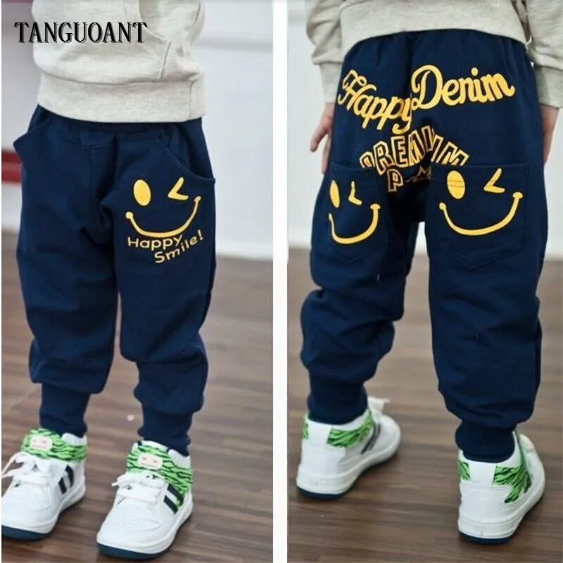 Special Price Harem Pants Sports-Trousers Kids Children Girls Cotton Casual TANGUOANT Boys 2-Colors Wl35RlkZ