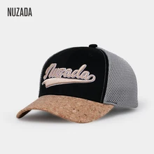 Бренд NUZADA, хлопковая сетчатая бейсболка с надписью для мужчин и женщин, нейтральная бейсболка для пары, весенние, летние, Осенние шапочки, бейсболки