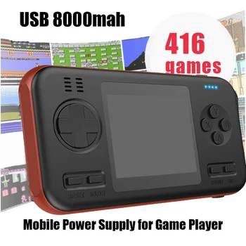 

portable Video Game Console Handheld Game Retro Game Console with 416 Classic Game tetris 8 bit retro gaming 8000mAh power bank