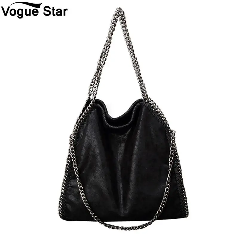 Kopen Lady Vrouwen handtassen Crossbody Tassen PU lederen Schoudertas stella 3 zilveren kettingen Bolso Tote Mode Sac A Main M42