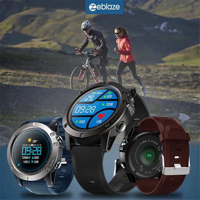 

2019 VIBE 3 PRO Smart Watch Men Weather Heart Rate Monitor Tracking Sports Smartwatch for for Xiaomi Huawei Samsung Apple Phone
