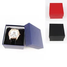TONVIC 24 шт линия бумажные часовые витрины с черной бархатной подушкой модная упаковка подарочные коробки с фабрики