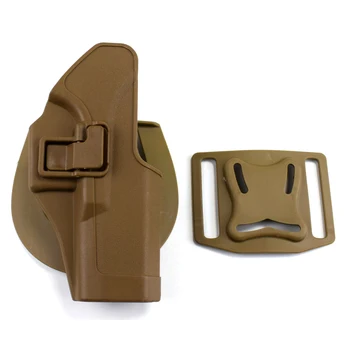

New FS Brand Army Holster RH Airsoft Belt Holster Glock 17 G18 G23 Tan Color