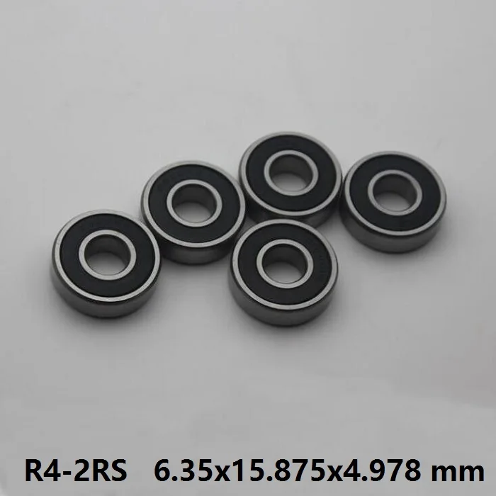 500 шт./лот R4-2RS R4RS R4 2RS RS 1/" x 5/8" x 0,19" дюймовый подшипник шариковый подшипник с глубоким жёлобом миниатюрный 6,35x15,875x4,978 мм