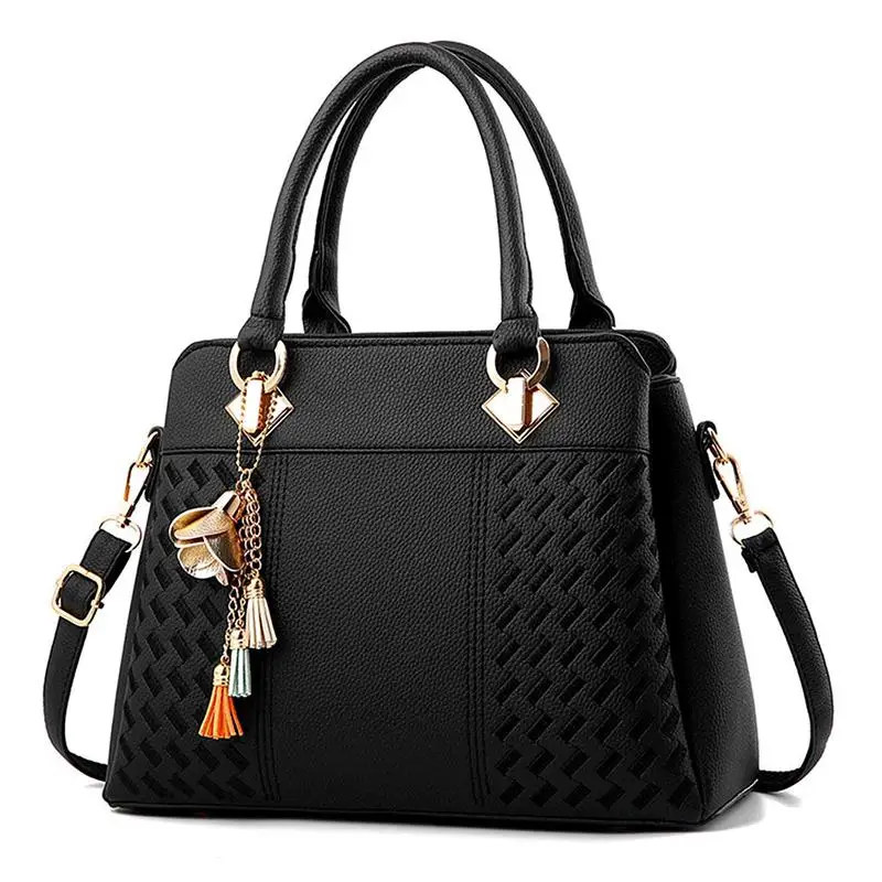 

Women Handbags Ladies Purses Satchel Shoulder Bags Tote Bag(Black)