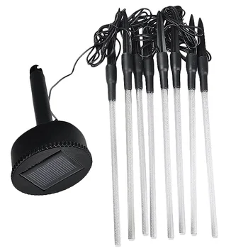 

Solar Power Tube Lights Acrylic Garden Stick Stake Light Lamp Set